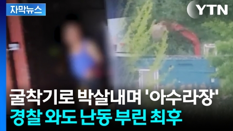 [자막뉴스] 종잇장처럼 부서진 차량...무차별 난동 부리더니 '테이저건' 엔딩