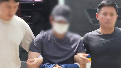 [현장영상+] 용인 오피스텔 30대 여성 살인범 경찰서 압송 현장