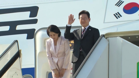 [현장영상+] 이 대통령, 방일 마치고 미국행…모레 한미정상회담