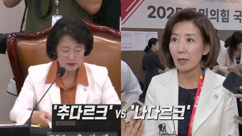 이제 법사위가 최대 격전지? '추다르크' VS '나다르크'
