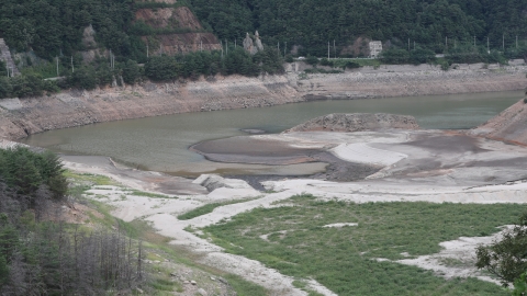  '최악의 가뭄' 강릉 오봉저수지 저수율 14.9%