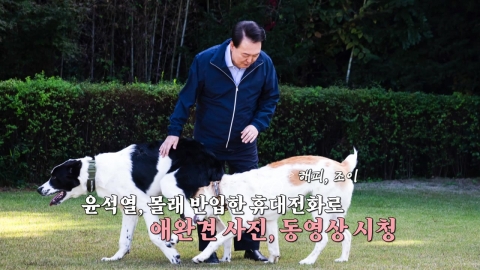 윤 전 대통령, 구치소에서 애완견 영상 시청…"휴대전화 몰래 반입"
