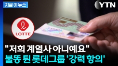 이름 때문에 \'억울\'..."회복 불능 피해" 롯데그룹까지 직격탄 [지금이뉴스]