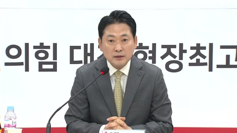 [현장영상+] 국민의힘 "이 대통령, UN에서 북한의 두 국가론 편들어…헌법 부정"
