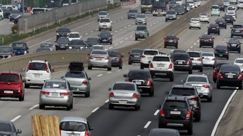 티맵 "추석 당일 차량 정체 절정...8일 오후 해소"