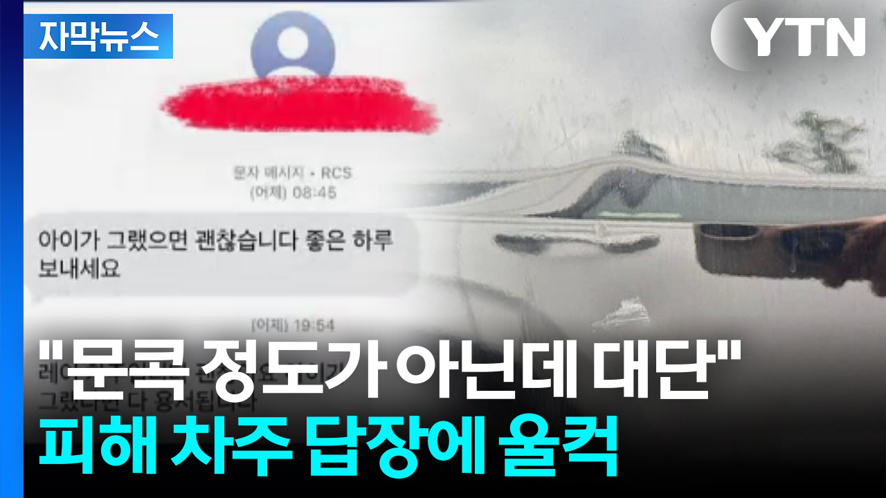 [자막뉴스] 아이가 차 문 열다가 '헉'...네티즌들도 놀란 대인배 차주