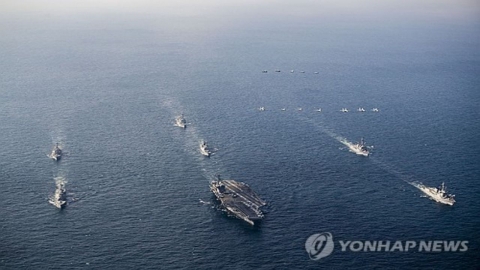 중 "미, 한국을 최전방 진지화"...한미일 훈련에 경계 목소리