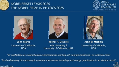  노벨물리학상 '양자역학' 클라크·데보레·마티니스
