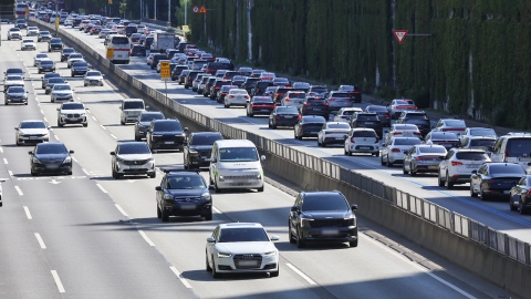 연휴 마지막 날 귀경길 아침 9시부터 정체...낮 12시쯤 최대