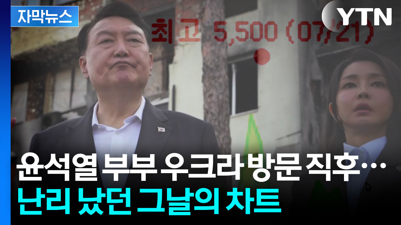 [자막뉴스] 윤석열 부부 우크라이나 방문하자마자...기이하게 움직였던 주가
