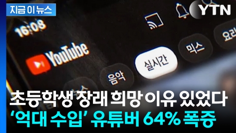"이러니 다들 꿈꾸지"... '억대 수입 유튜버' 2년 새 64% 증가 [지금이뉴스]