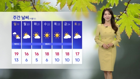 [날씨] 주말, 오전까지 비…서해안 강풍주의보, 쌀쌀