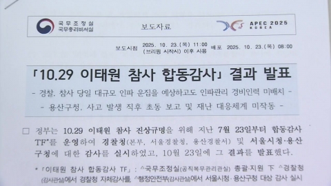 "이태원 참사 경비 공백은 대통령실 이전 때문"