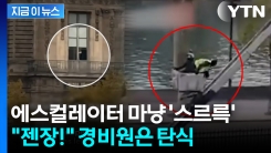 루브르 절도범들, 사다리차 타고 내려오며 \'느긋\'..."경찰!" 발 동동 [지금이뉴스]