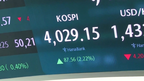 코스피 4,000 시대 열렸다…첫 \'10만 전자\' 기록