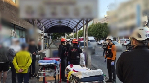 오피스텔 지하 주차장 전기차서 불...16명 이송...100여 명 대피