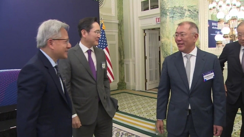 젠슨 황, 이재용·정의선과 '치맥 회동'...협력 논의