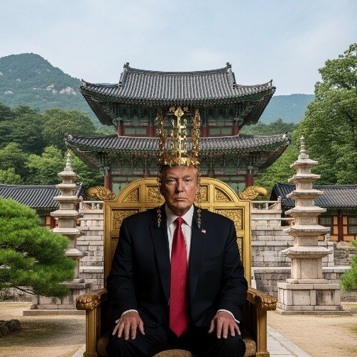 "신라 금관과 함께 춤을"...트럼프 합성 밈 美서 확산