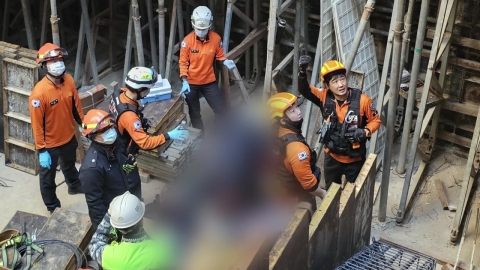 대전 둔산동 신축공사 현장서 노동자 추락…1명 중상