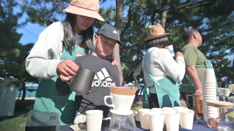가뭄 끝, 강릉 커피·누들 축제 개막...관광객 '북적'