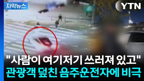 [자막뉴스] 한국으로 여행 온 지 하루도 안 돼...음주운전자에 모녀 '참변'