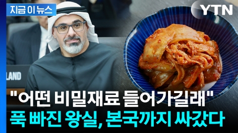 APEC 왔다가 홀렸다...'볶음김치' 대량 싸들고 간 UAE 왕실 [지금이뉴스]