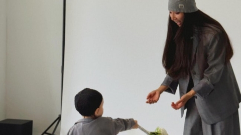 문가비, 아들 사진 AI 합성에 분노…"허위 사실, 왜곡 멈춰달라"