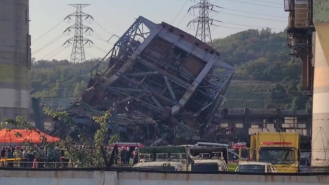 울산 화력발전소 붕괴 사고…7명 매몰