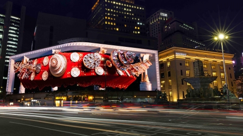 [기업] 신세계백화점, 초대형 전광판에 '크리스마스 미디어 아트' 공개