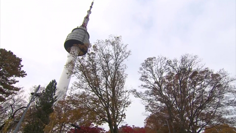 타워에서 내려다보는 오색단풍...YTN 서울타워 인기