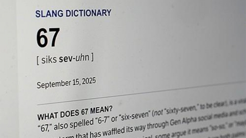 '67' 2025년 '올해의 단어'로 선정...무슨 뜻일까