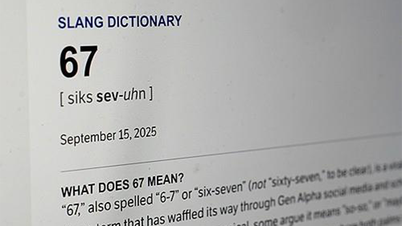 '67' 2025년 '올해의 단어'로 선정...무슨 뜻일까
