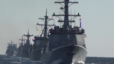 해군, 첫 함대급 해상기동훈련…"압도적 전승"