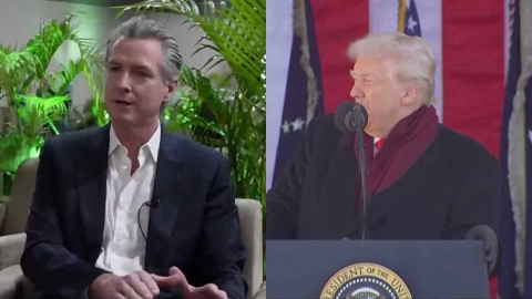 대권 잠룡 뉴섬, 트럼프 때리기 "민주주의·기후 동시 후퇴"