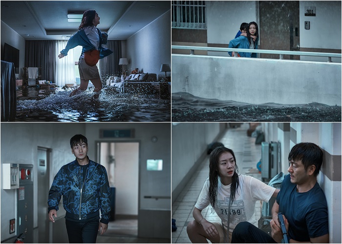 김다미·박해수, 불가항력의 재난을 마주하다…'대홍수' 보도스틸 공개