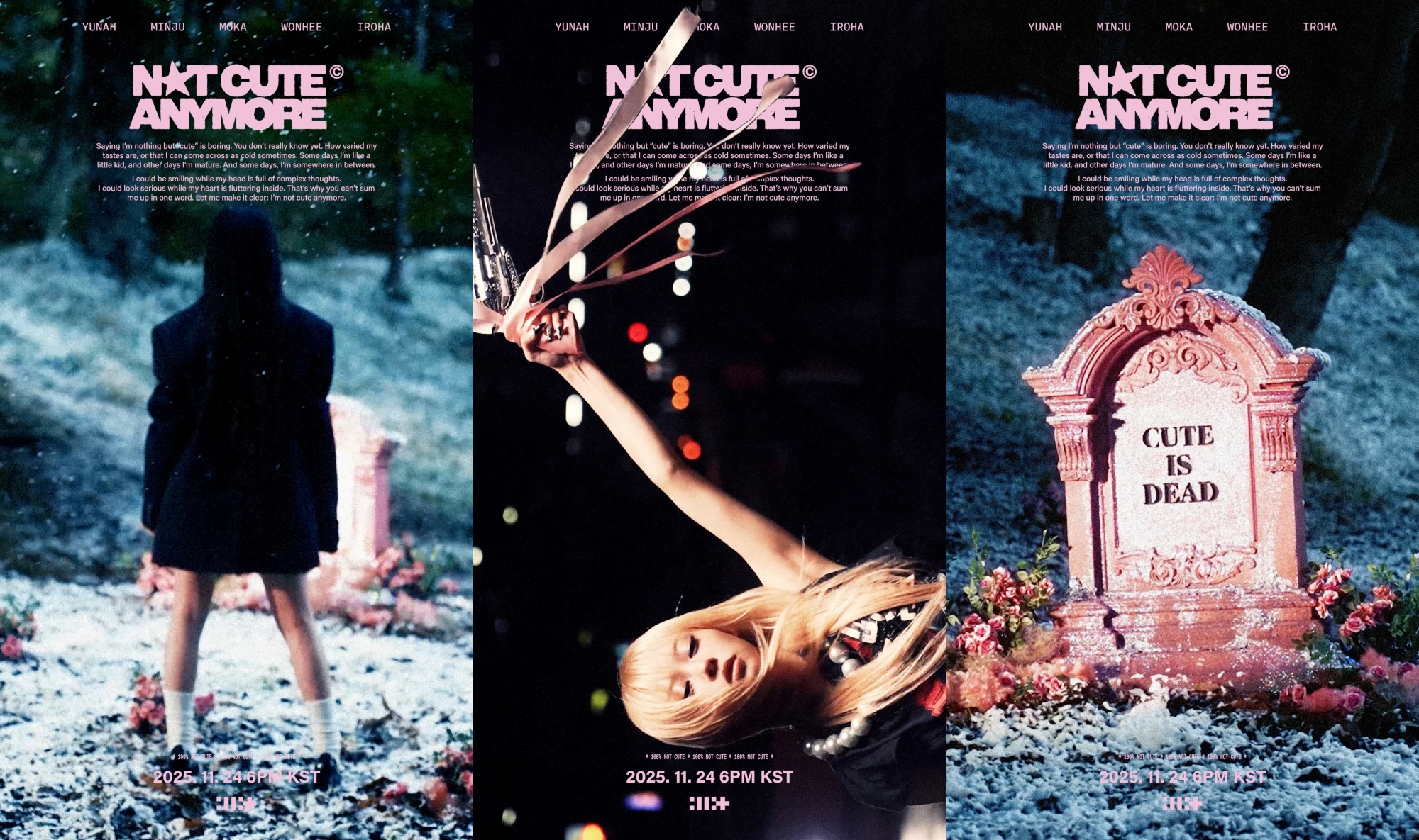 탈색 모카+핑크 묘비…아일릿, 파격 비주얼로 컴백 신호탄