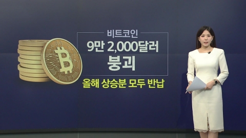 추락하는 비트코인…올해 상승분 모두 \'반납\' [앵커리포트]