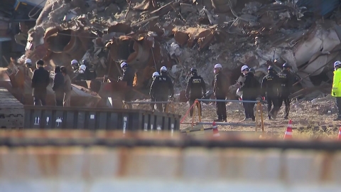 화력발전소 붕괴 사고 합동 감식…산재 과학수사팀 투입