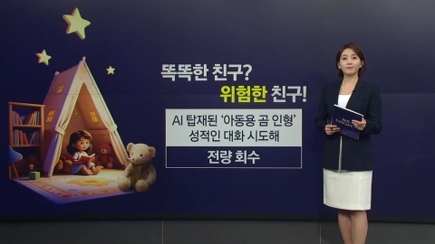 "역할극 하자?" 아동용 AI 곰인형, 성적인 대화 시도해 전량 회수 [앵커리포트]