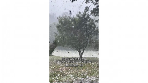 브라질 남부 마을에 우박 강타..."150여 명 부상"