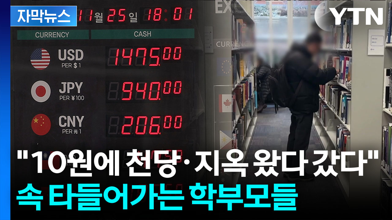 [자막뉴스] "통장 잔고가 확확 줄어"...환율 급등에 학부모들 '못 살겠다'