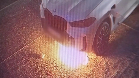 모델하우스 직원 응대 불만…차량 방화한 50대 구속