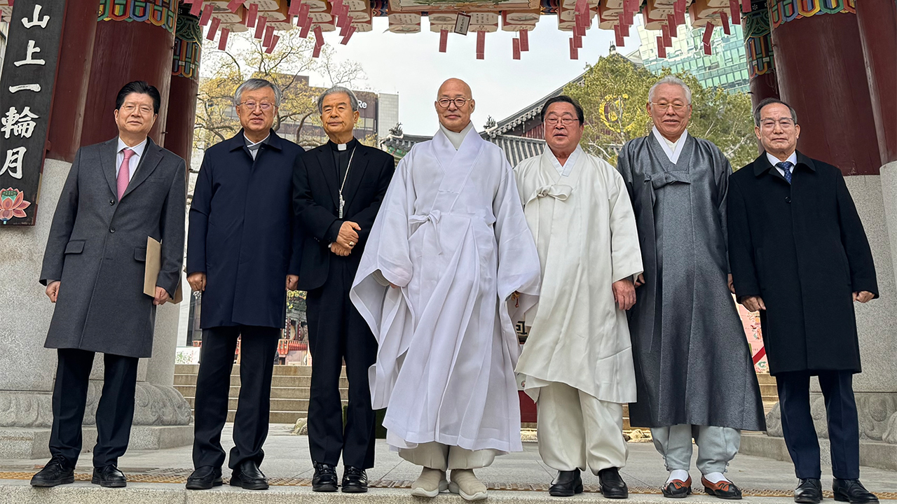 진우스님, 한국종교지도자협의회 공동대표의장 재선출