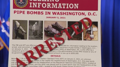 미 1·6 의회폭동 때 폭탄 설치한 용의자 약 5년 만에 체포