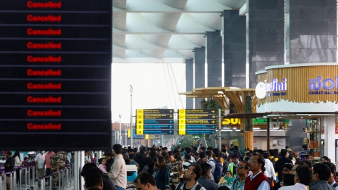 인도 최대항공사 인디고, 수천 편 운항 취소…닷새째 '대혼란'