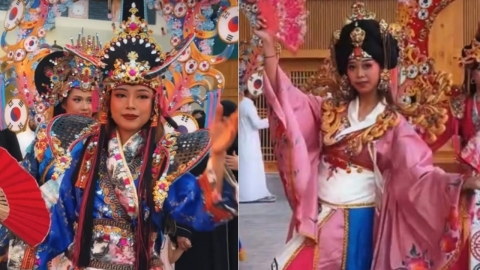 무려 '코리아 빌리지'인데…사우디 축제서 기괴한 한복 논란
