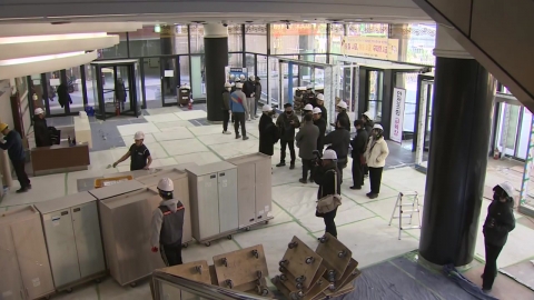 해양수산부 부산 이전 시작…이삿짐 화물차 249대