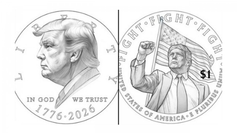 "김정은이나 하는 짓"...미 민주, '트럼프 얼굴 동전' 금지법 발의