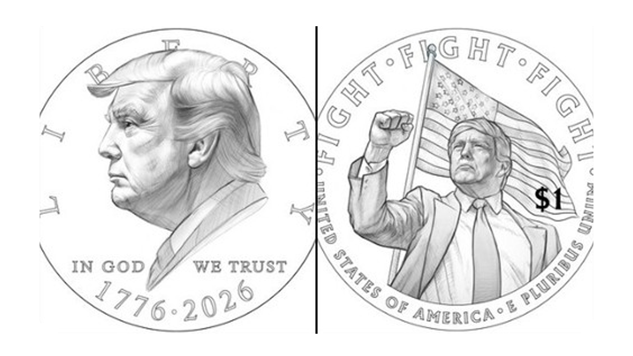 "김정은이나 하는 짓"...미 민주, '트럼프 얼굴 동전' 금지법 발의