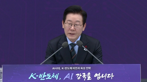 이 대통령 "반도체 산업 생태계 남부권에 구축…첨단산업 금산분리 대책 거의 마련"